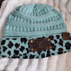 C.C Upcycled LV Beanie